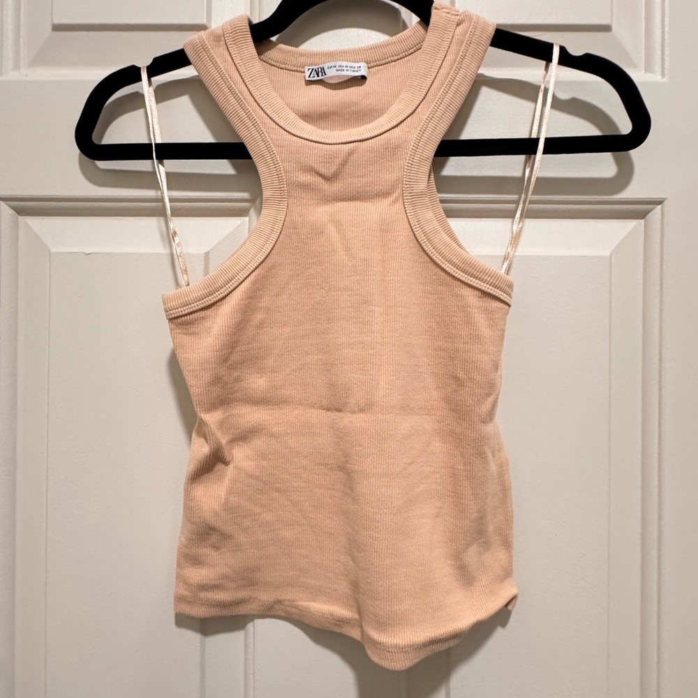 Zara Women's Beige Tank Top